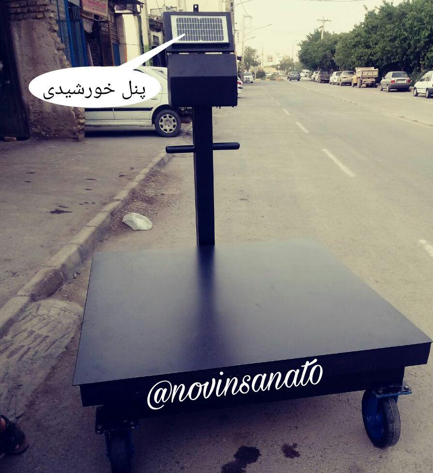 باسکول میدانی ۱۰۰۰ کیلویی (یک تنی) چرخدار
